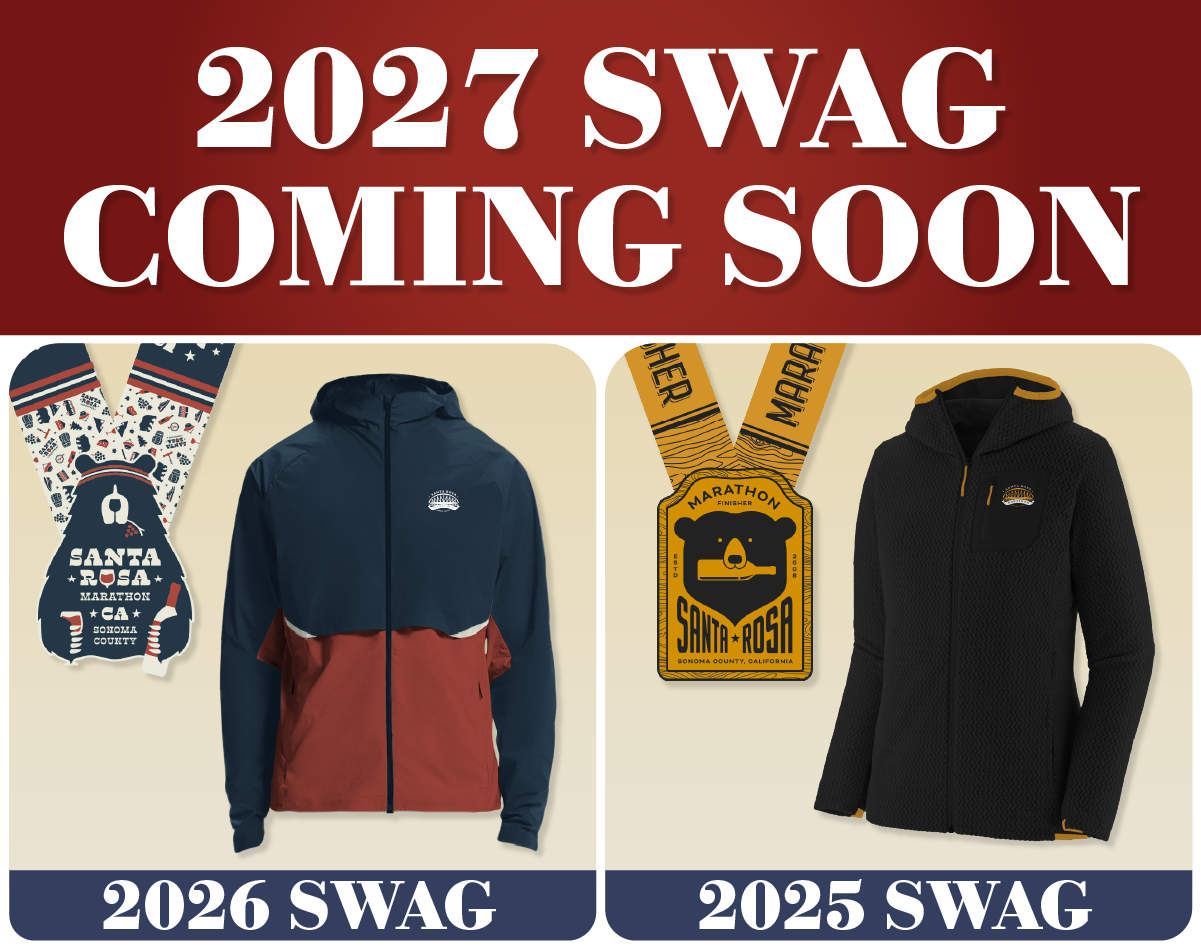 2027 Santa Rosa Marathon Swag Coming Soon