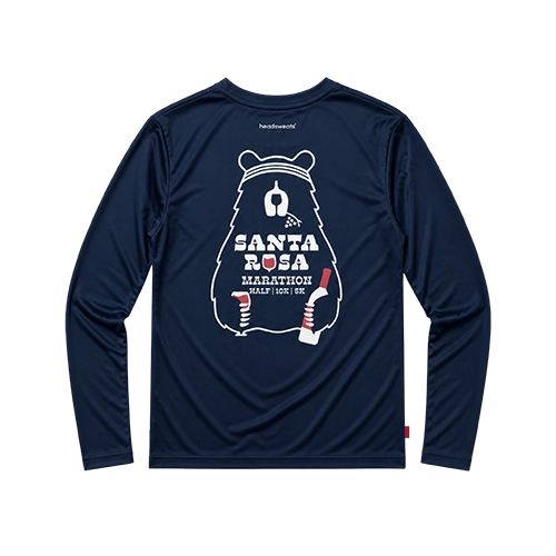 Santa Rosa Marathon long sleeve blue dryfit