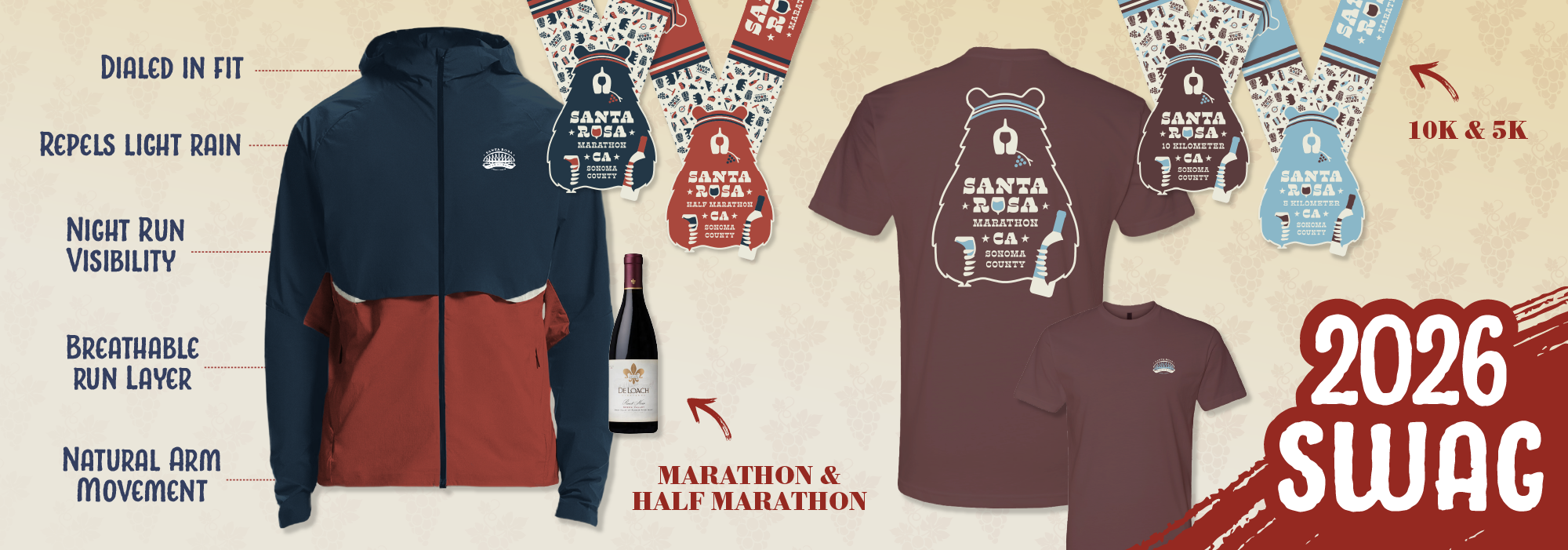 2026 Santa Rosa Marathon Swag 2026 Santa Rosa Marathon Swag